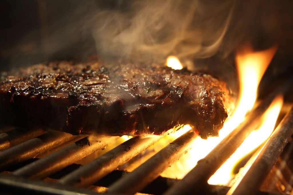 Grilling Steak Beef