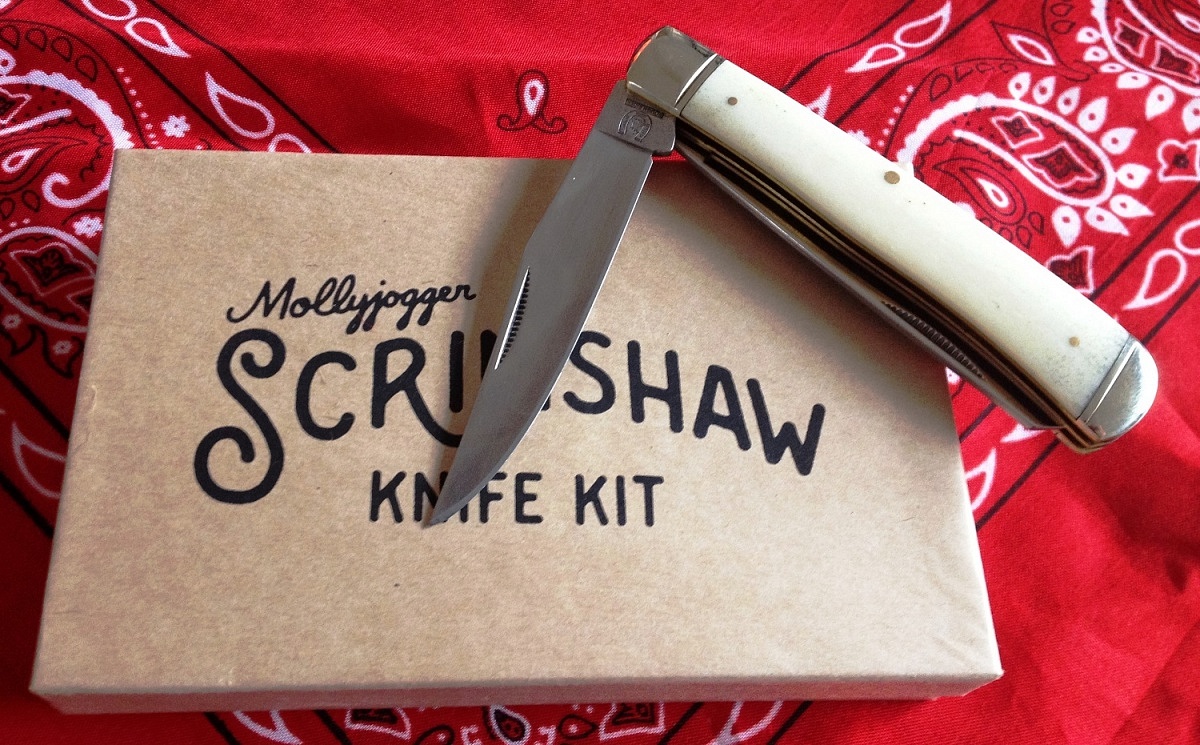 Camping Mollyjogger, Scrimshaw, Knife