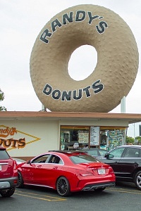 Randys Donuts Los Angeles Mercedes CLA AMG