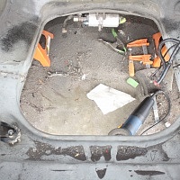 Porsche Backdate Project Front Suspension Pan Repair