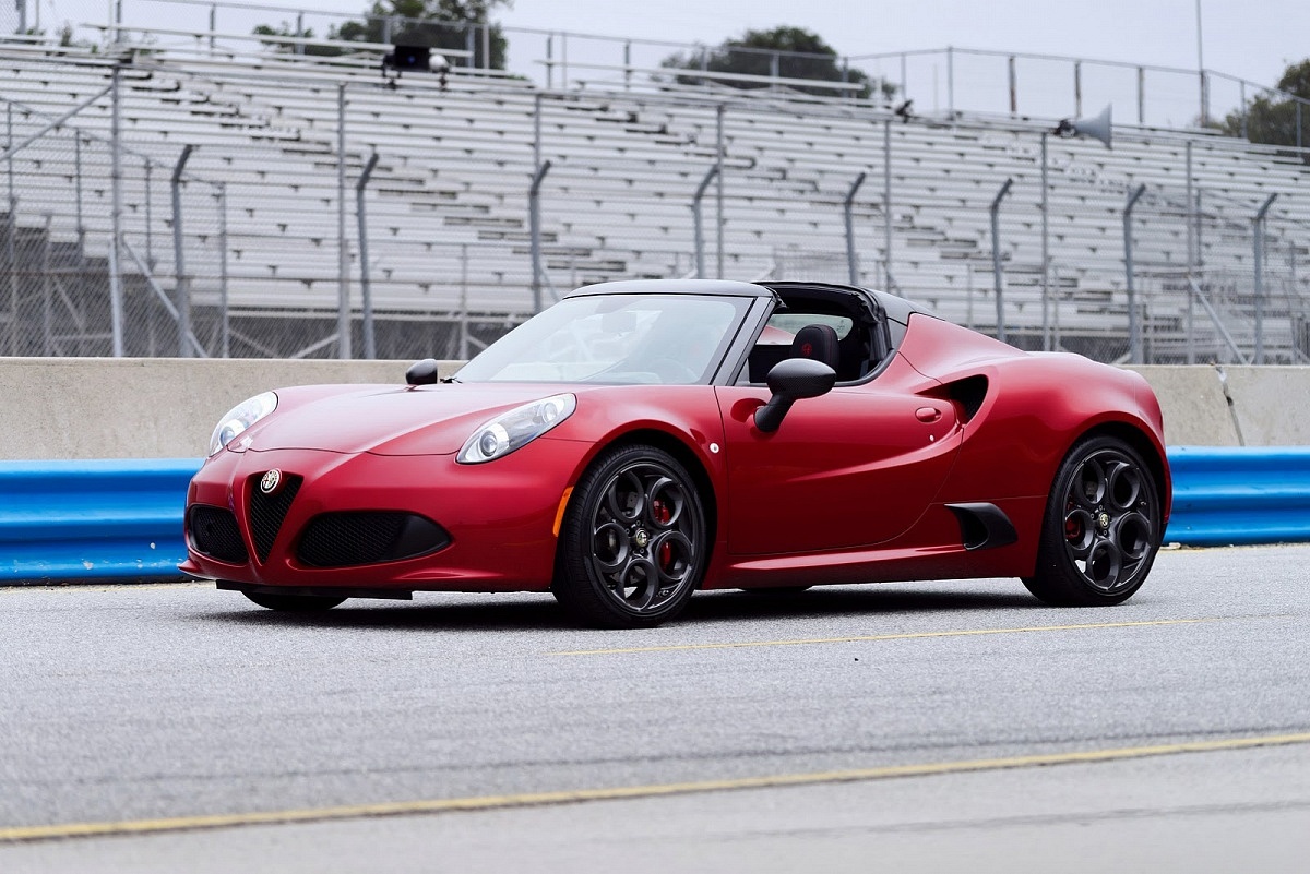 paint protection film performance red 2016 alfa romeo 4c spider racetrack side profile
