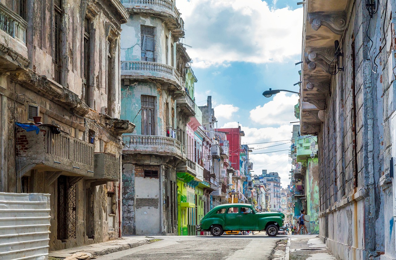 An Old Car on the Streets of Havana, Cuba