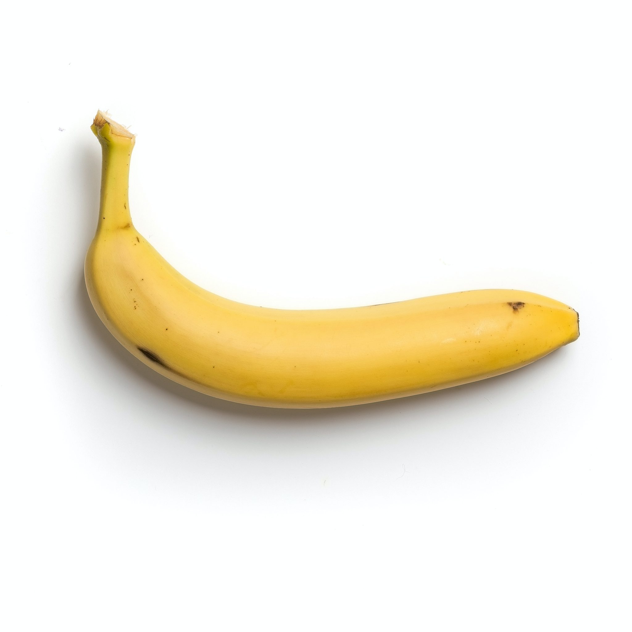 Eating Healthy Penis Extenders yellow banana on white background