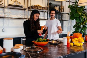 Mentally Stable Cooking Tips man and woman standing in front of table