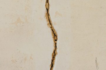 Injuries Addiction DIY House crack on white concrete surface