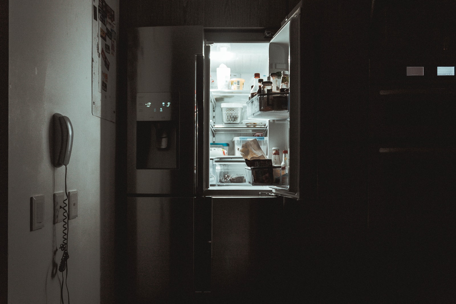 refrigerator silver French-door refrigerator