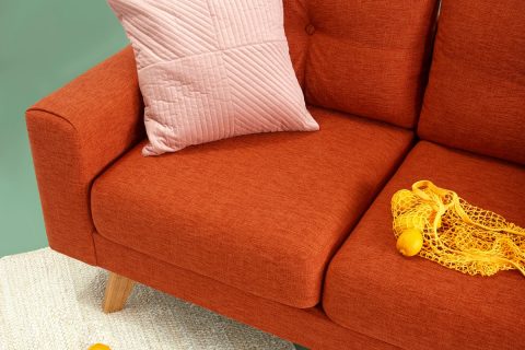 home ergonomic Furniture red fabric sofa