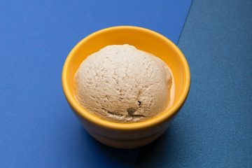 Cannabinoid durian ice cream bowl of ice cream