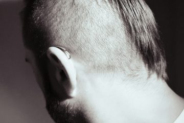 Hearing Aid a close up of a person's ear