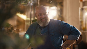 Still image from Chef's Table: Noodles featuring chef Evan Funke