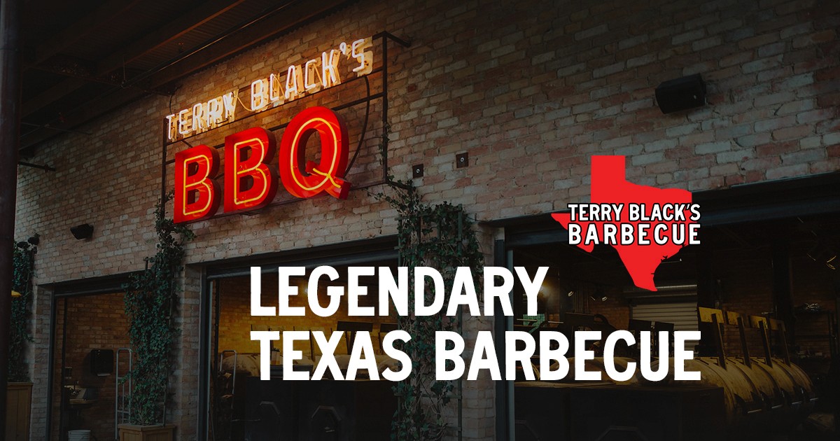 Barbecue pit at Terry Black's BBQ